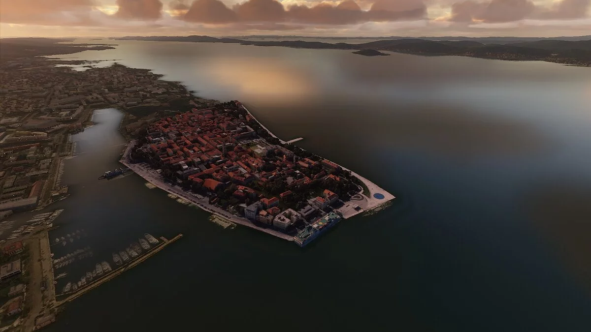 Microsoft Flight Simulator — Реалистичный город Задар в Хорватии