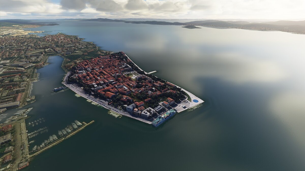 Microsoft Flight Simulator — Реалистичный город Задар в Хорватии