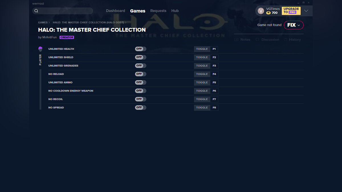 Halo: The Master Chief Collection — Трейнер (+8) от 24.09.2020 [WeMod]