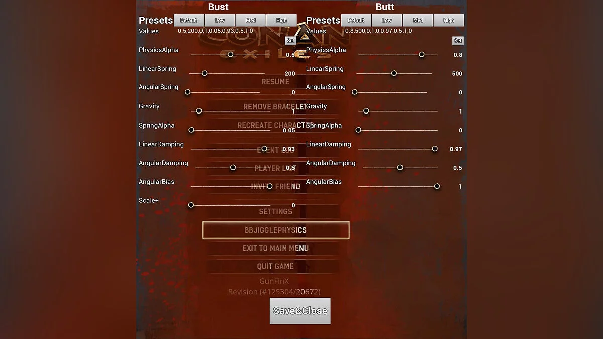 Conan Exiles — Физика груди и ягодиц