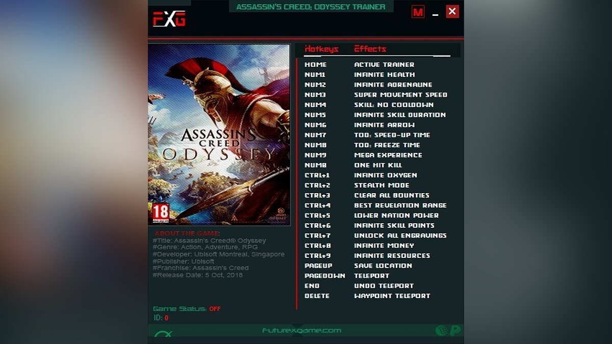 Assassin&#039;s Creed Odyssey — Трейнер (+21) [1.5.3]  - Update 1