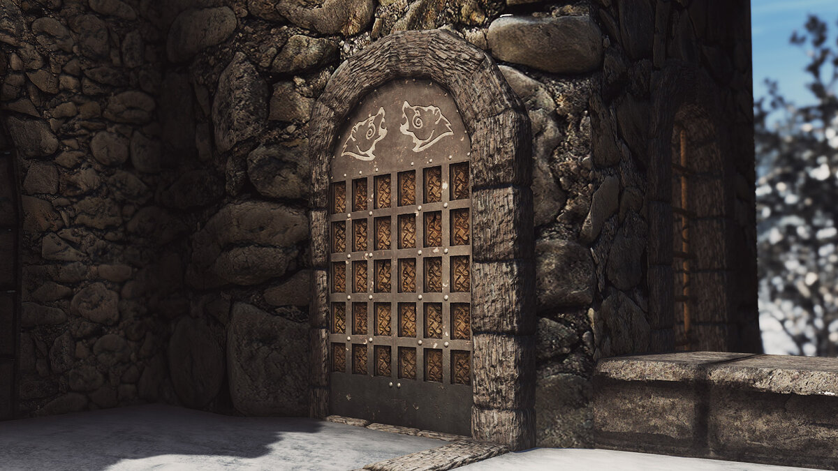 Elder Scrolls 5: Skyrim Special Edition — Арки и двери моста в Виндехельме
