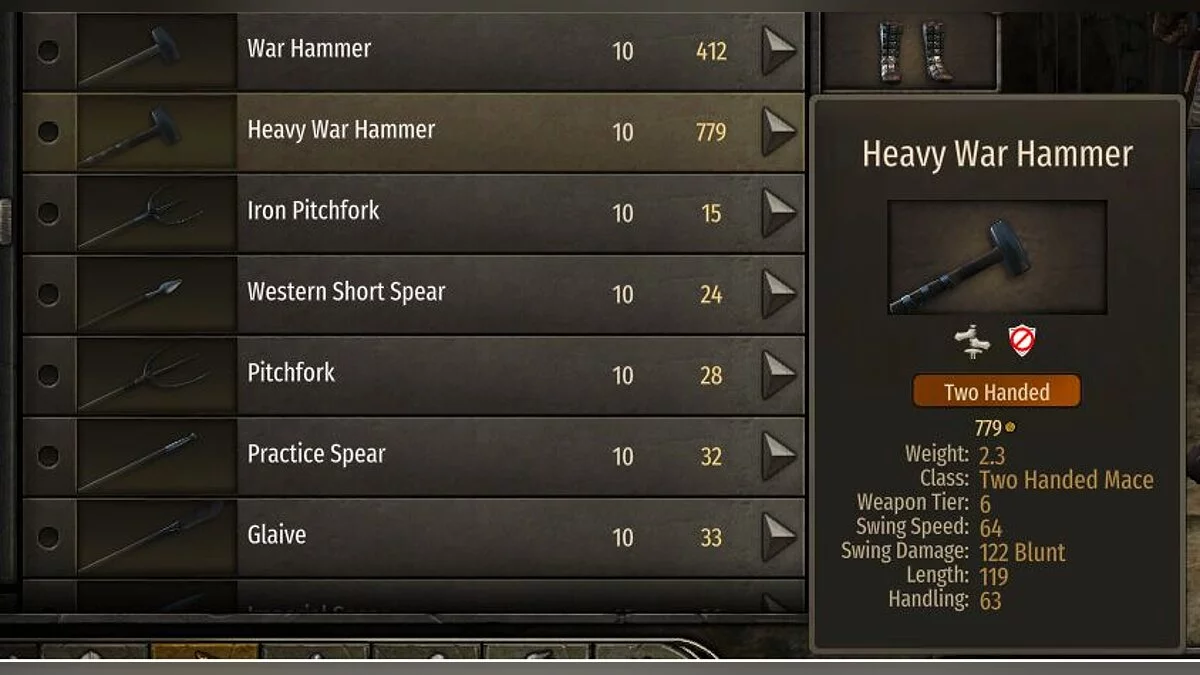 Mount & Blade 2: Bannerlord — Боевые молоты