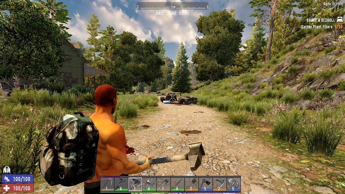 7 Days to Die — Новое оружие ближнего боя