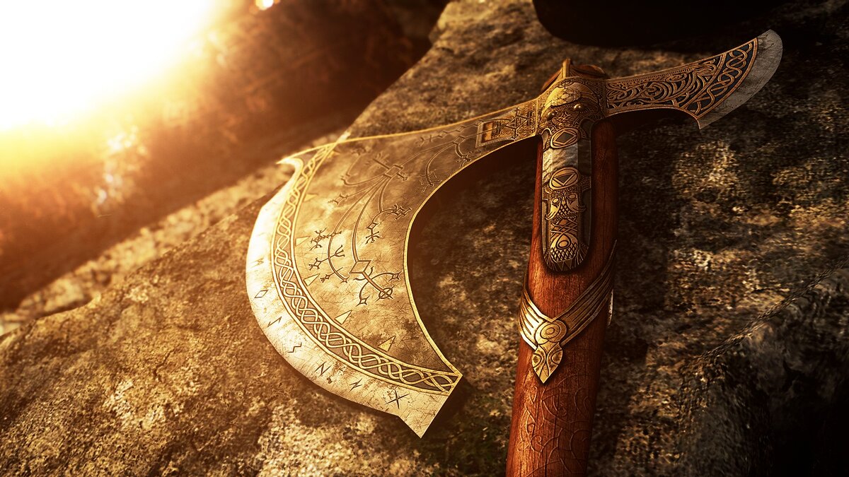 Elder Scrolls 5: Skyrim Special Edition — Топор Левиафана из игры God of War