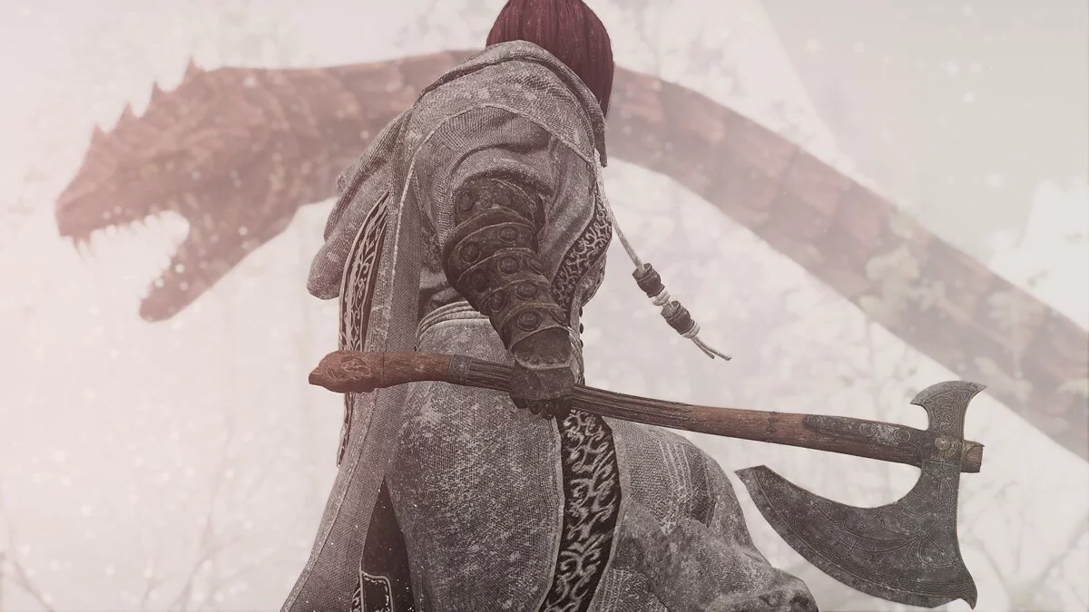 Elder Scrolls 5: Skyrim Special Edition — Топор Левиафана из игры God of War