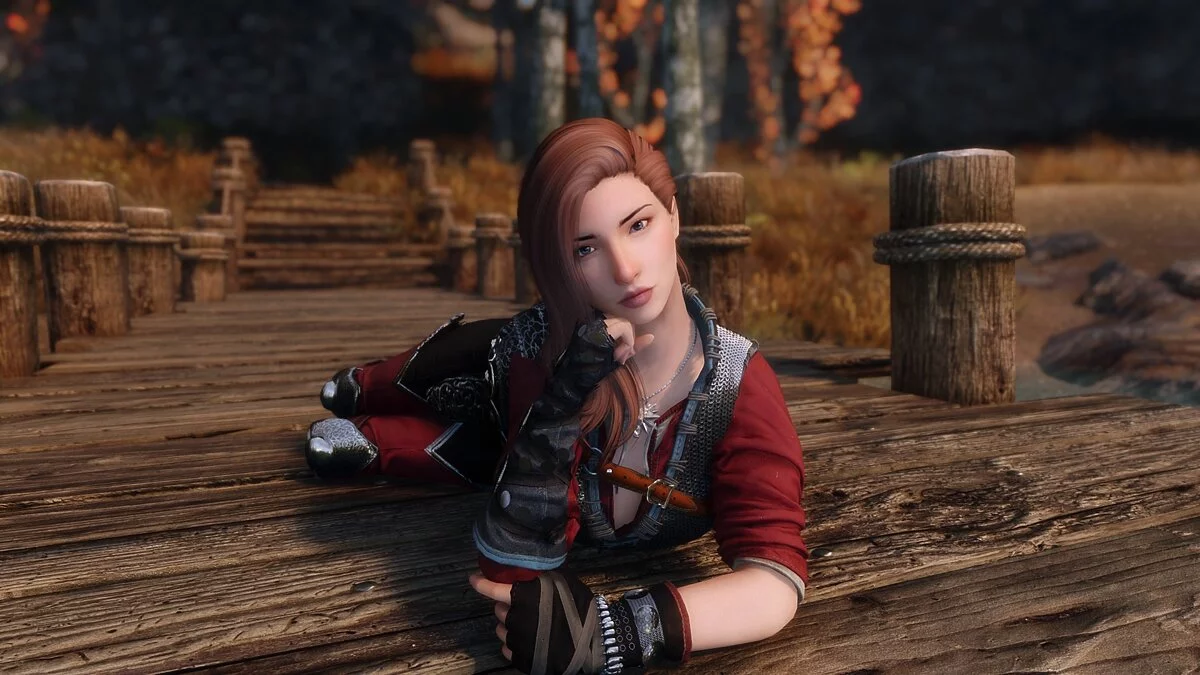 Elder Scrolls 5: Skyrim Special Edition — Кейтлин - красивый пресет для главного героя