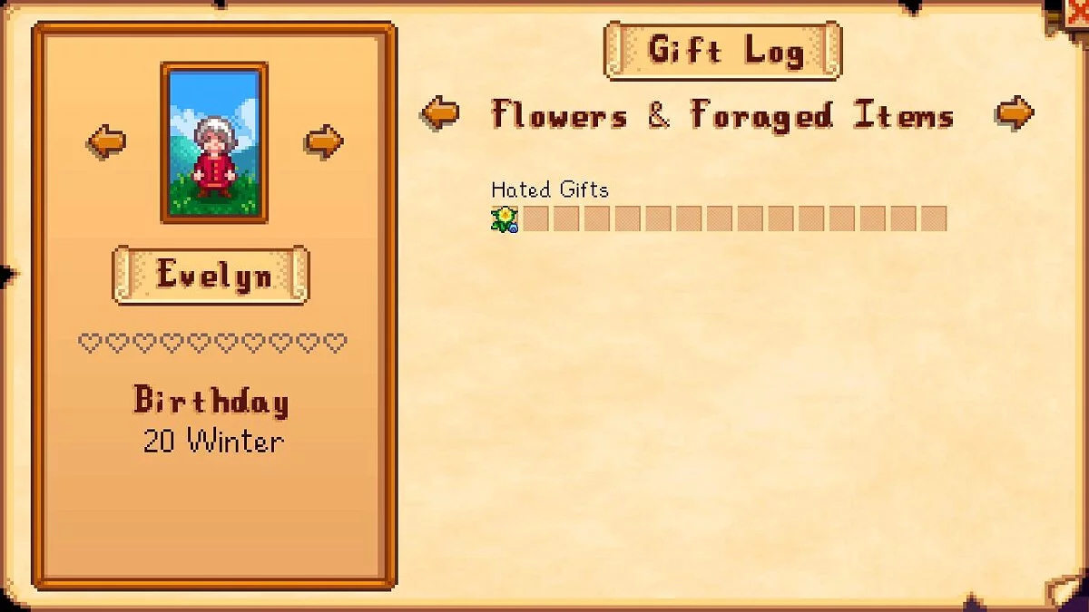 Stardew Valley — Отказ от подарка
