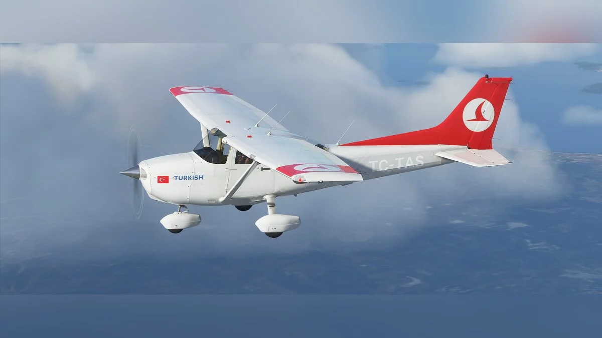 Microsoft Flight Simulator — Раскраска в стиле турецкой летной академии для C172