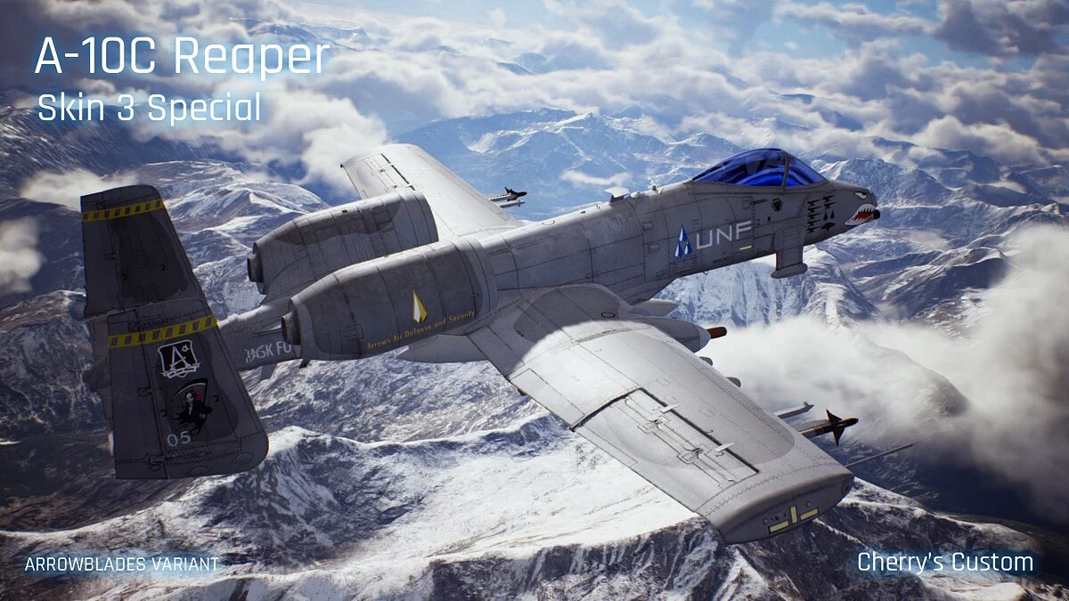 Ace Combat 7: Skies Unknown — Раскраска Жнец для самолета A-10C