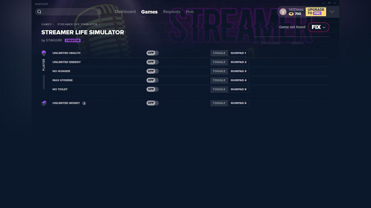 Streamer Life Simulator — Трейнер (+6) от 30.09.2020 [WeMod]