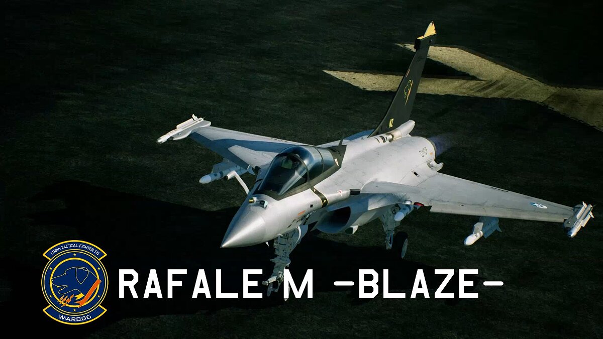 Ace Combat 7: Skies Unknown — Раскраска для самолета Rafale M  на основе эскадрильи Wardog
