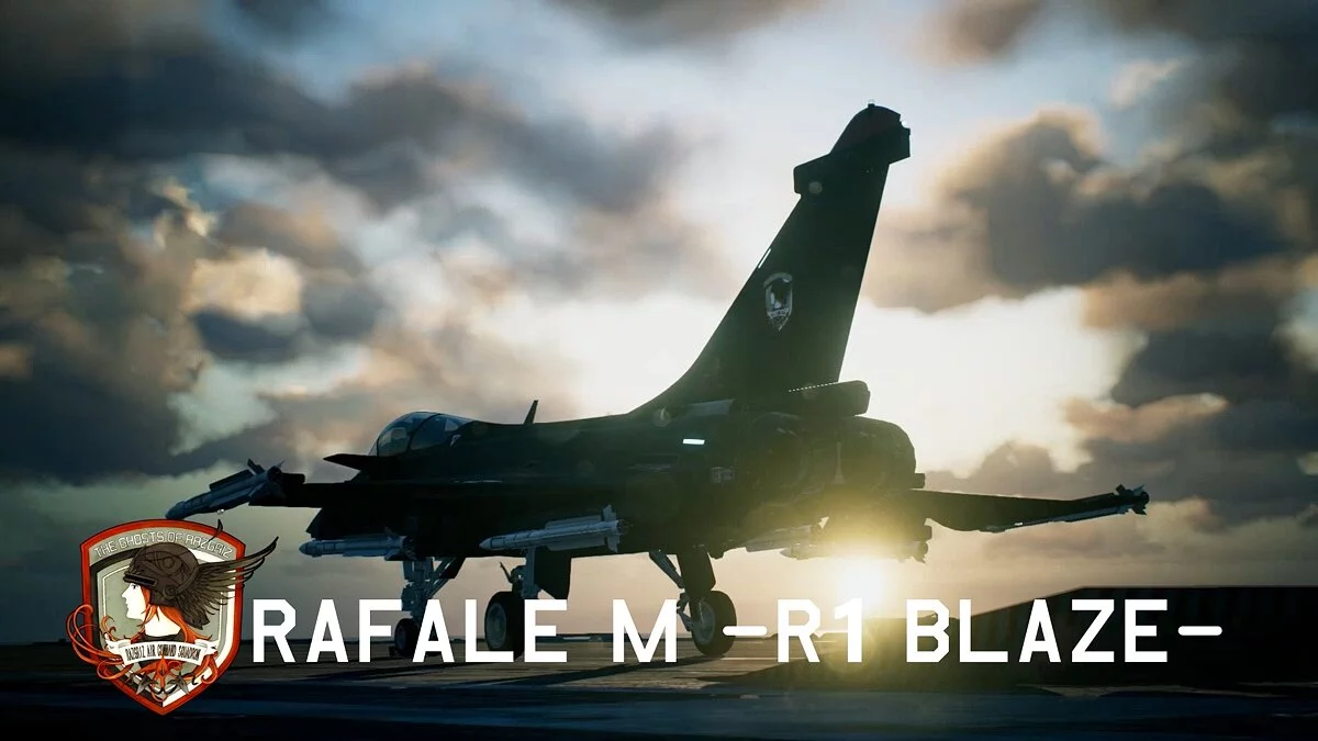 Ace Combat 7: Skies Unknown — Раскраска для самолета Rafale M  на основе эскадрильи Wardog