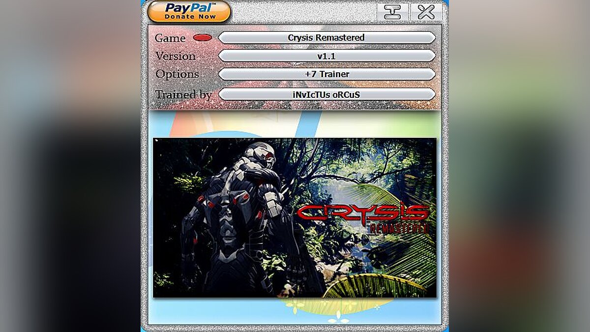 Crysis Remastered — Трейнер (+7) [1.1]