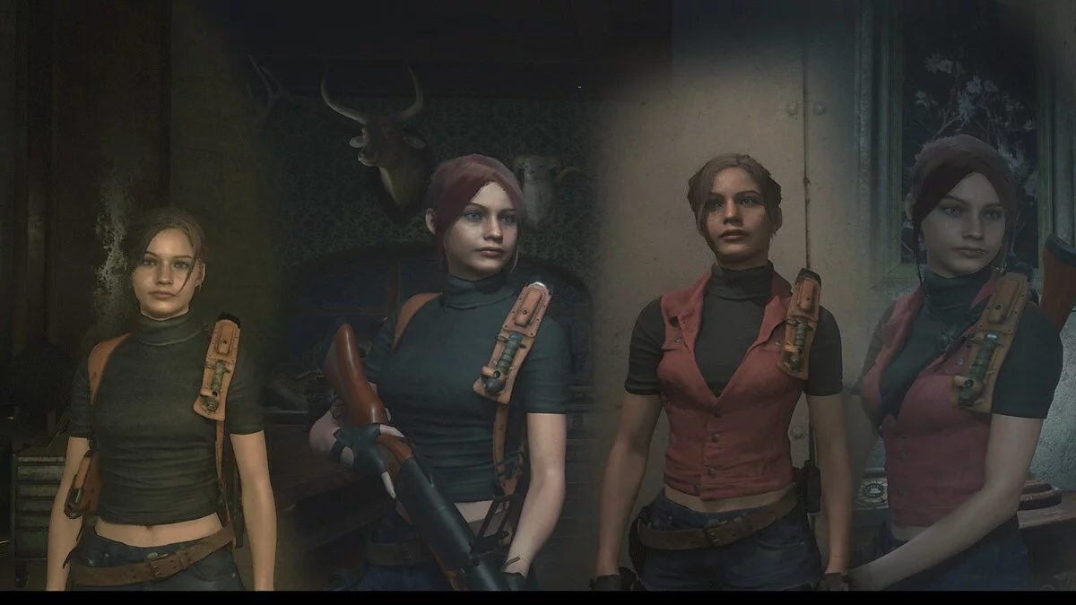 Resident Evil 2 — Лицо Клэр из игры Resident Evil: The Darkside Chronicles