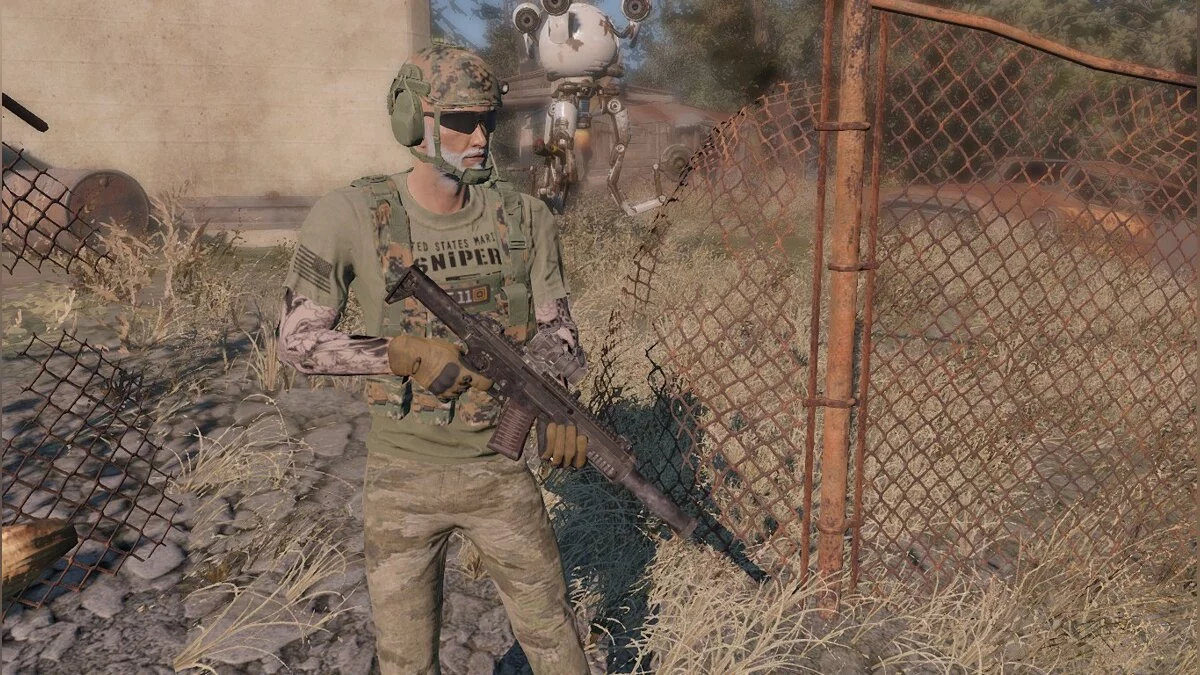 Fallout 4: Game of the Year Edition — Состаренные текстуры для мода «Оружие российского спецназа»