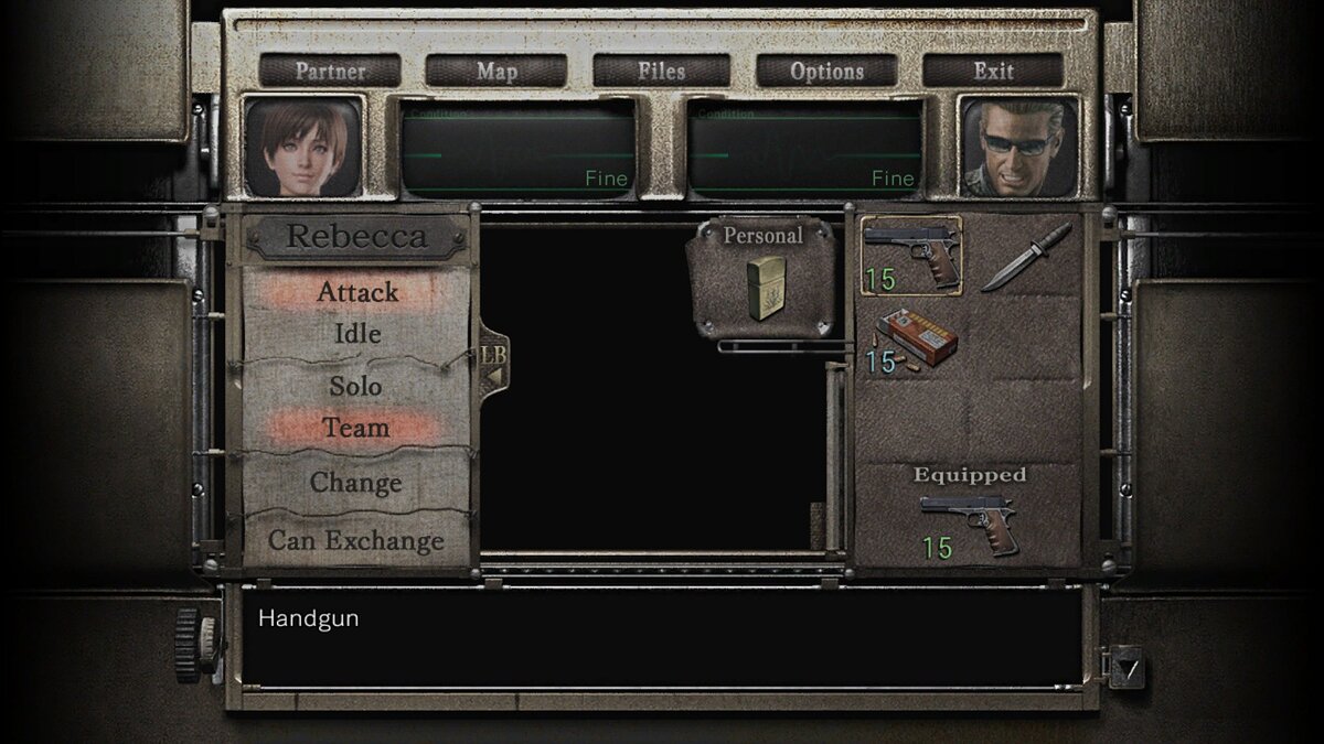 Resident Evil Zero HD Remaster — Классические портреты в инвентаре