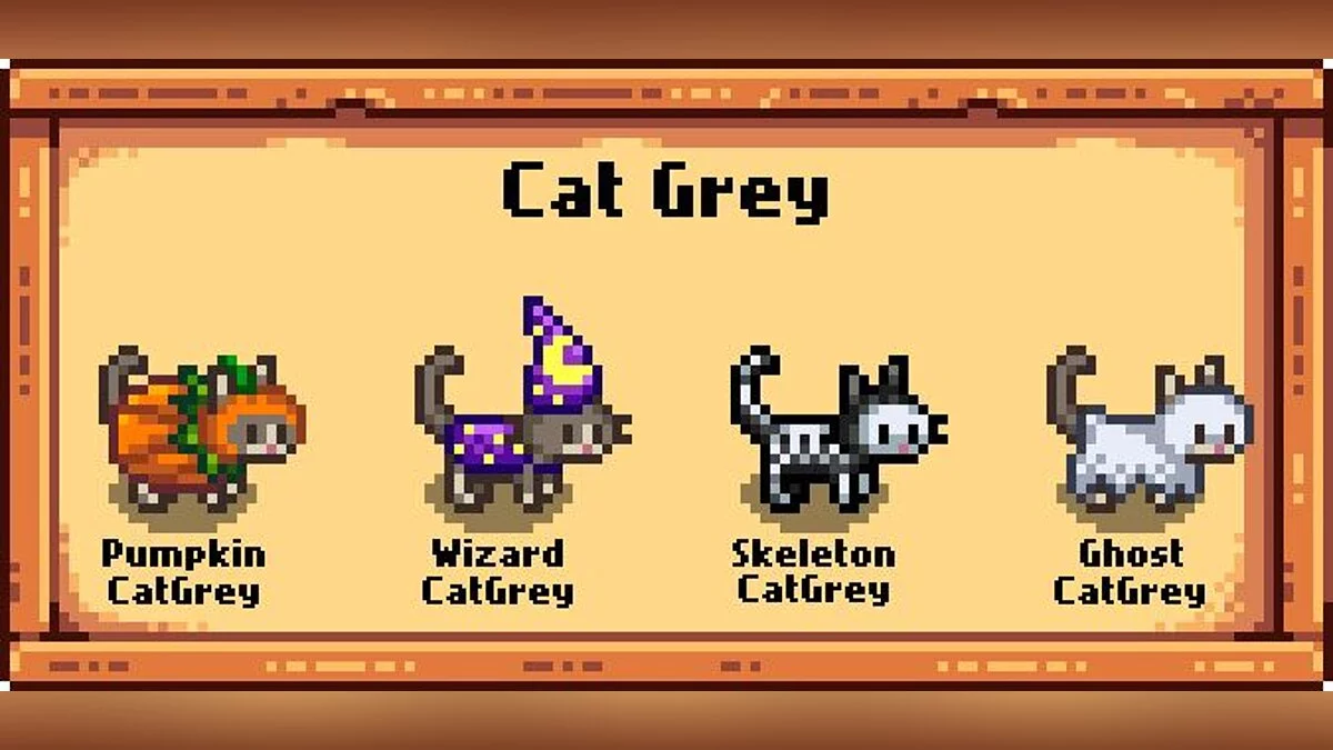 Stardew Valley — Костюмы жутких кошек
