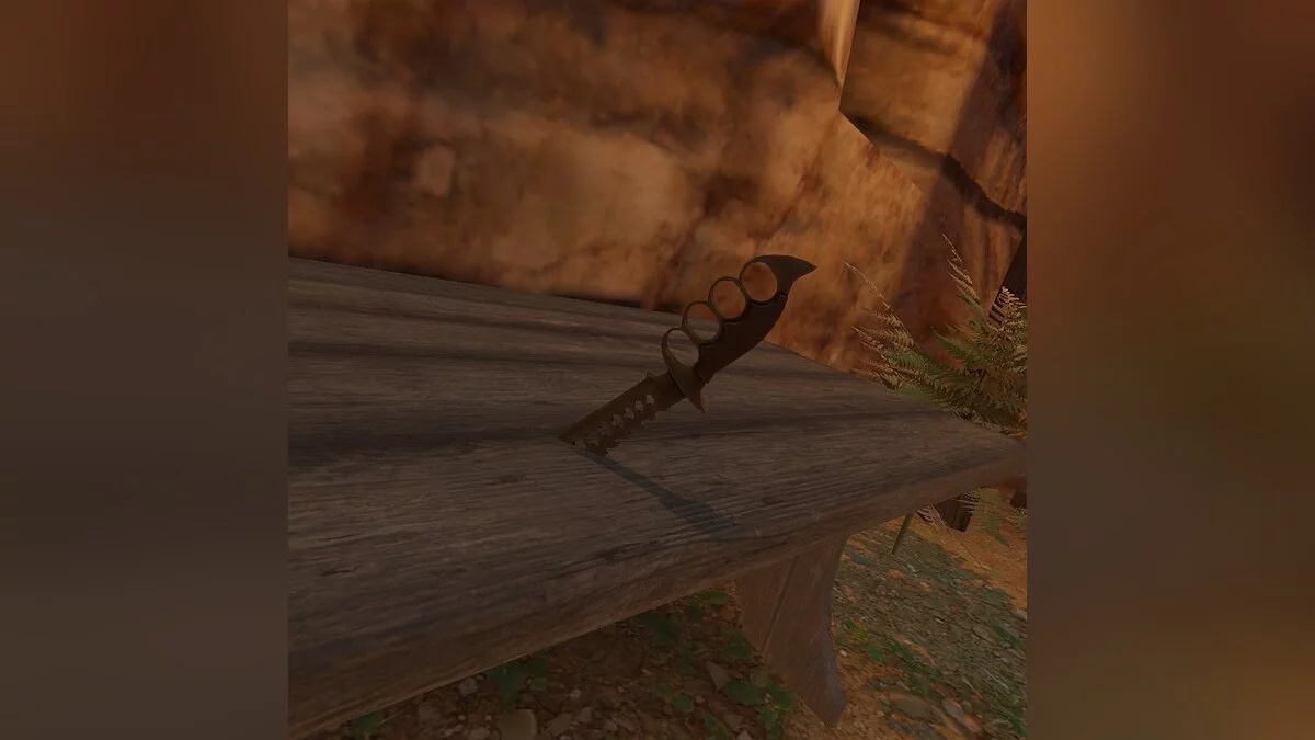 Blade and Sorcery — Нож с кожаной ручкой