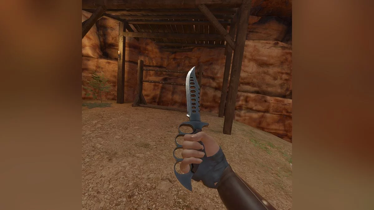 Blade and Sorcery — Нож с кожаной ручкой