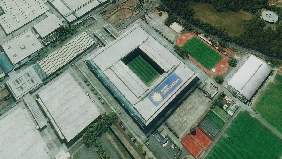 Microsoft Flight Simulator — Стадион в Дюссельдорфе