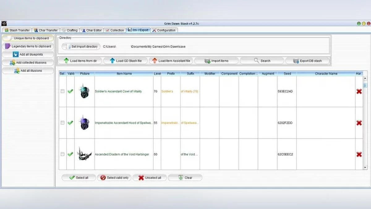 Grim Dawn — Редактор сохранений (GD Stash) [2.1.6.0]