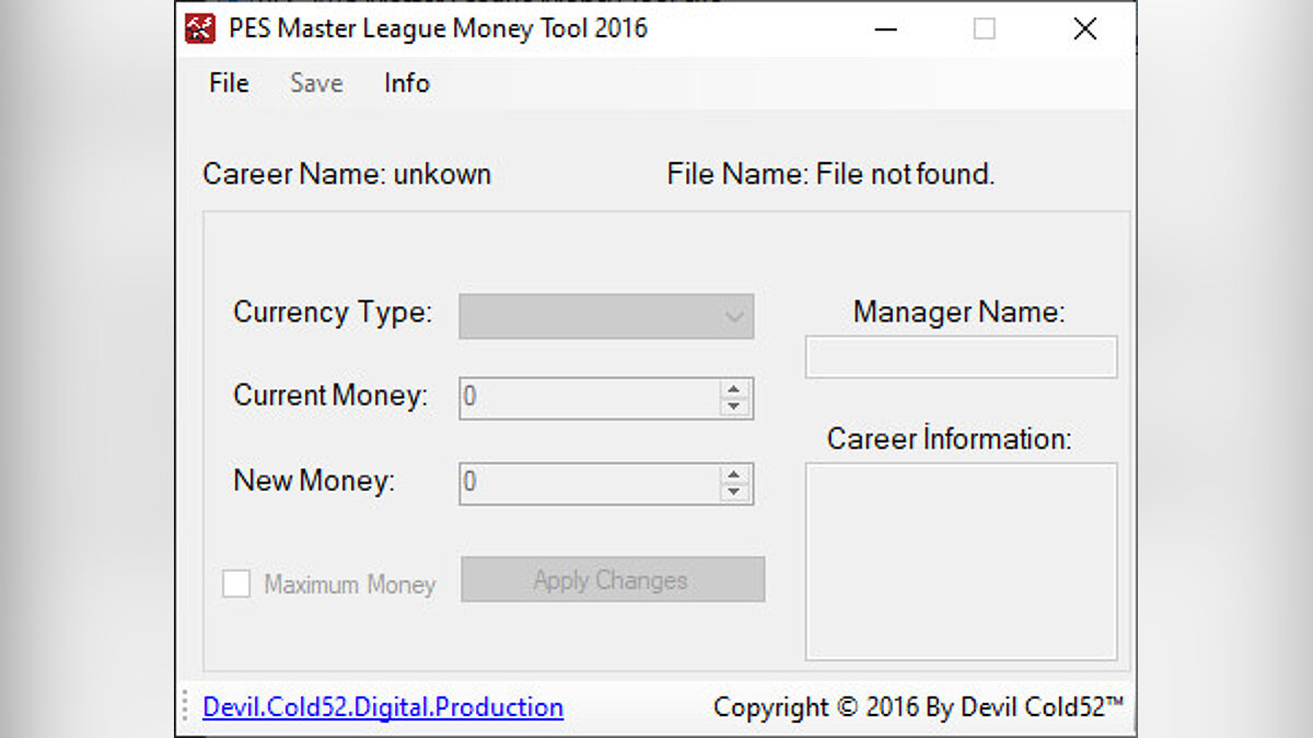 Pro Evolution Soccer 2016 — Редактор Денег в Мастер Лиге / Master League Money Tool