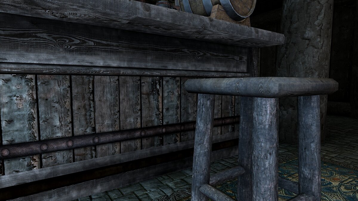 The Elder Scrolls 5: Skyrim Legendary Edition — Барная стойка и стул в 4K