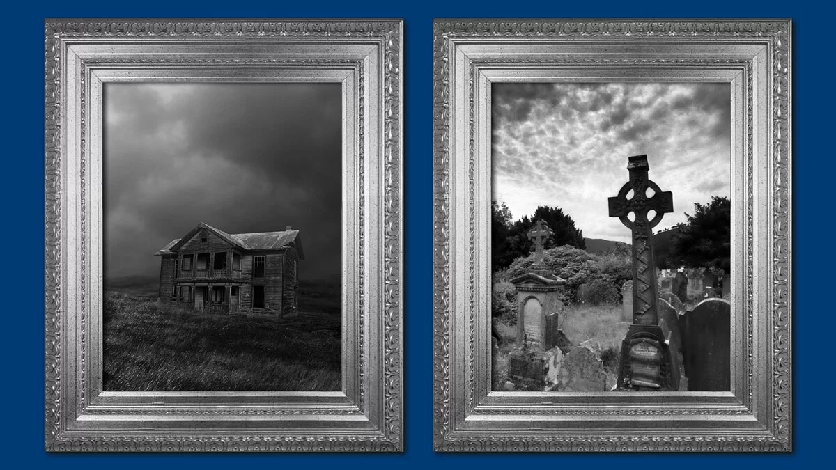 The Sims 4 — Готические черно-белые гравюры