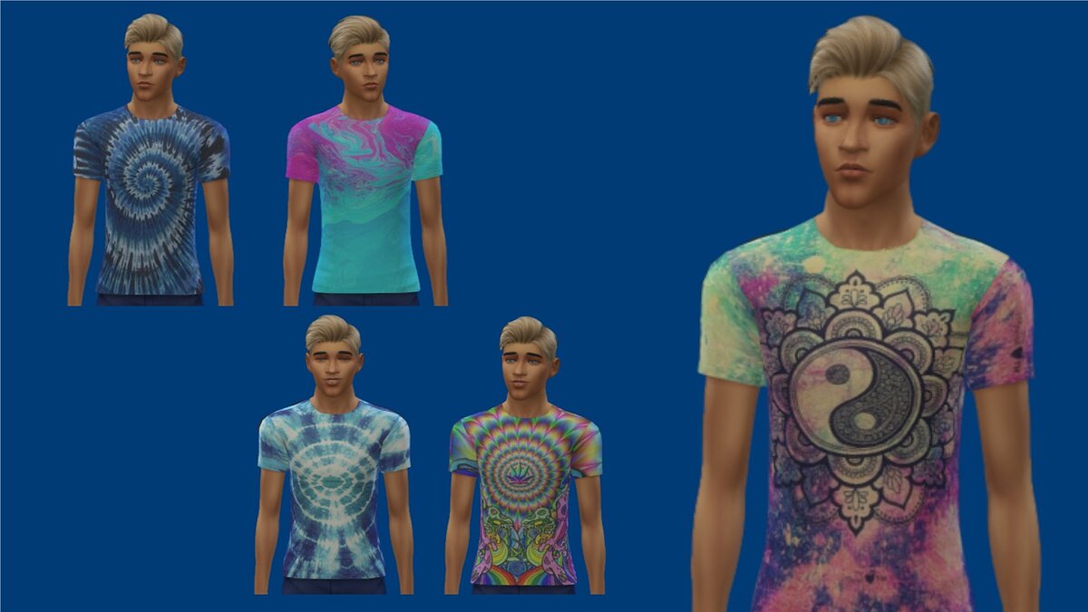 The Sims 4 — Психоделическая сборка на одежду