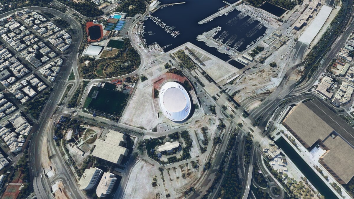 Microsoft Flight Simulator — Улучшенный стадион Палайу Фалиру в Афинах