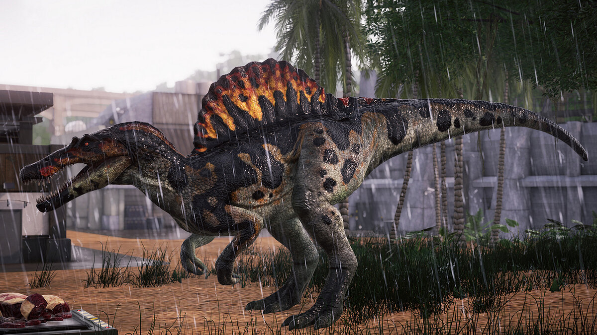 Jurassic World Evolution — Черно-красный спинозавр