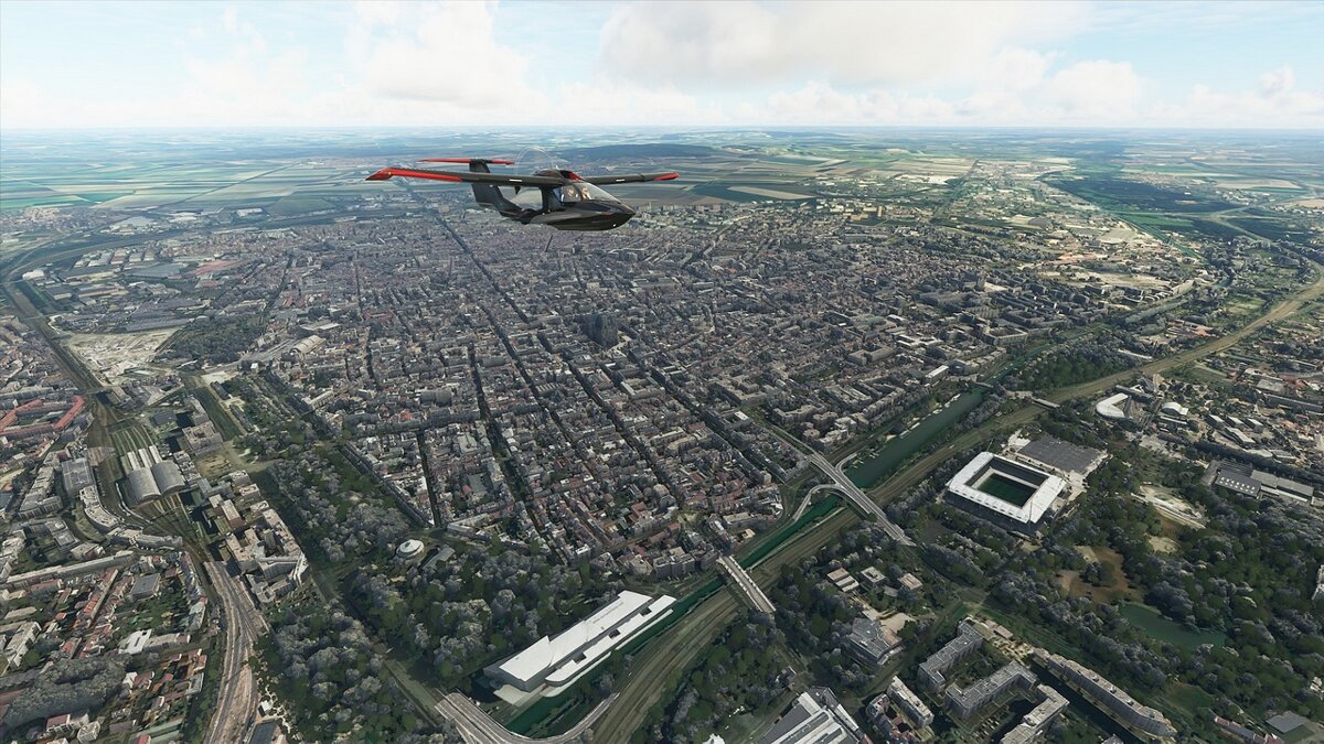 Microsoft Flight Simulator — Город Реймс