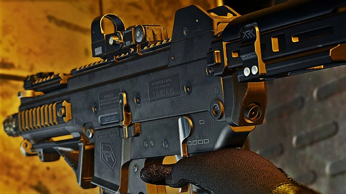 Fallout 4: Game of the Year Edition — Пистолет-пулемет Striker 45 из игры Modern Warfare 2019