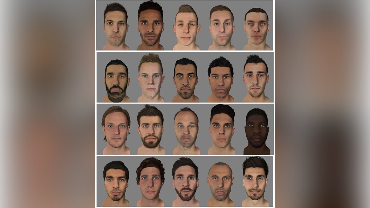 FIFA 14 — Все оригинальные лица из FIFA 19