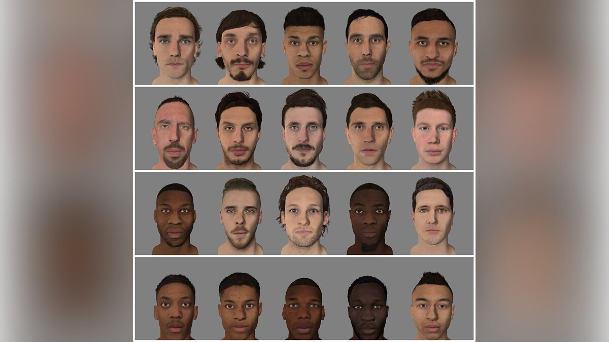 FIFA 14 — Все оригинальные лица из FIFA 18
