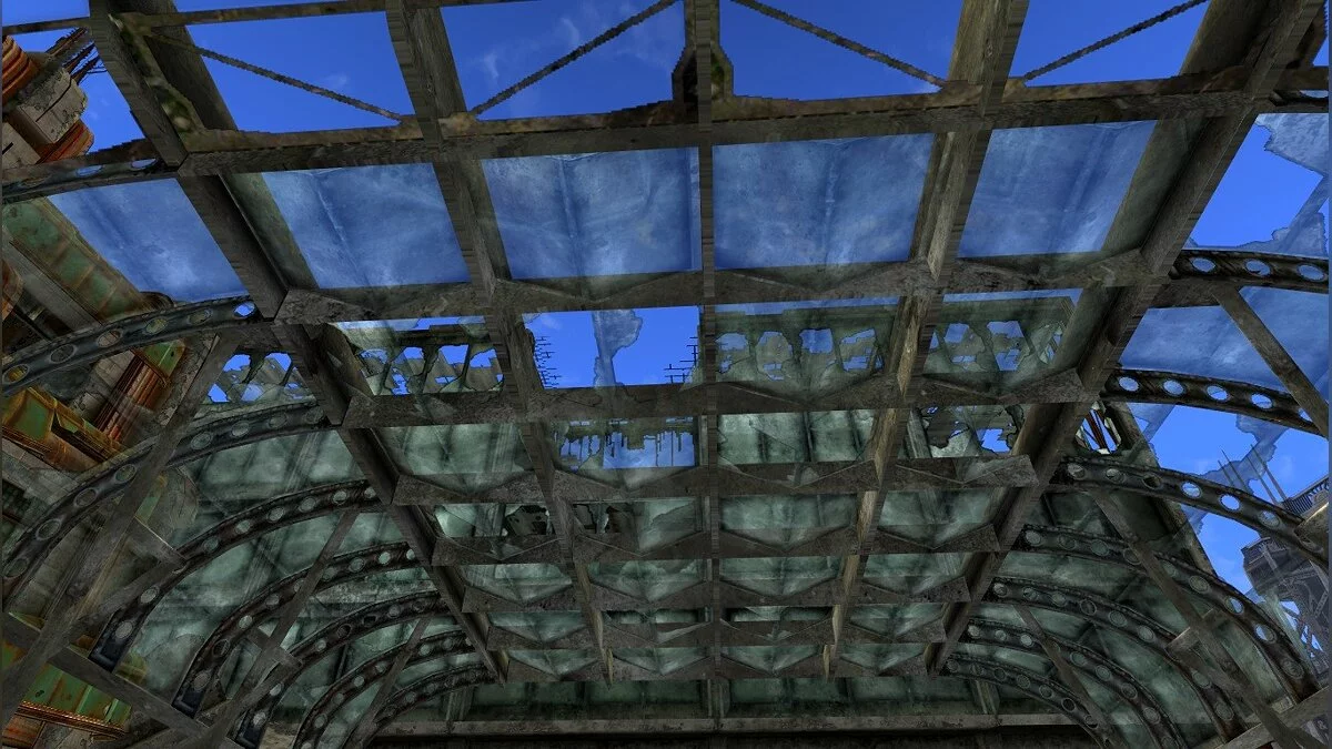 Fallout 3 — Полупрозрачные навесы для метро