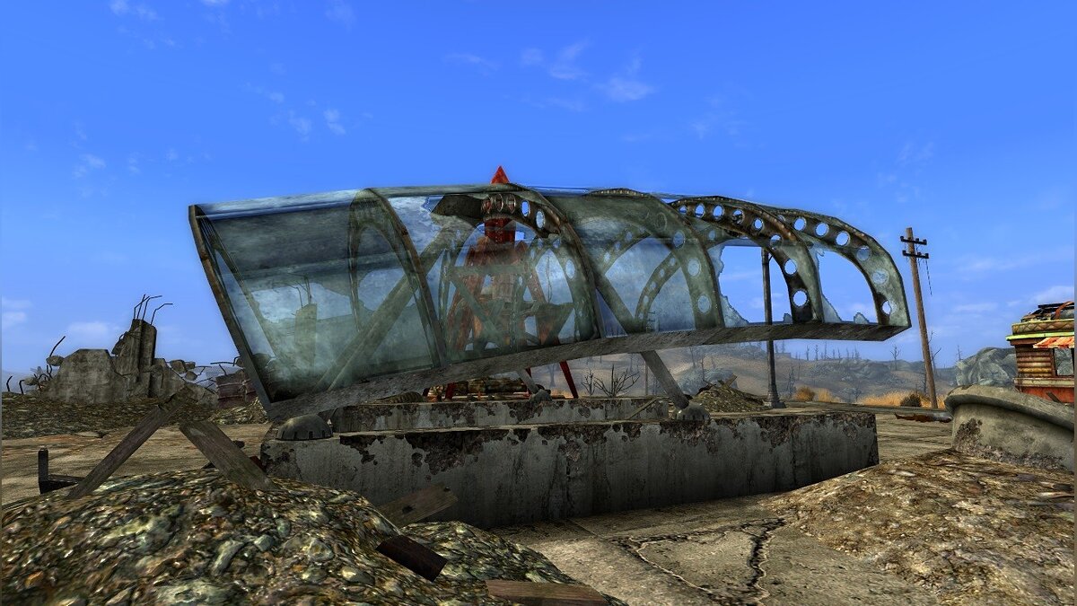 Fallout 3 — Полупрозрачные навесы для метро