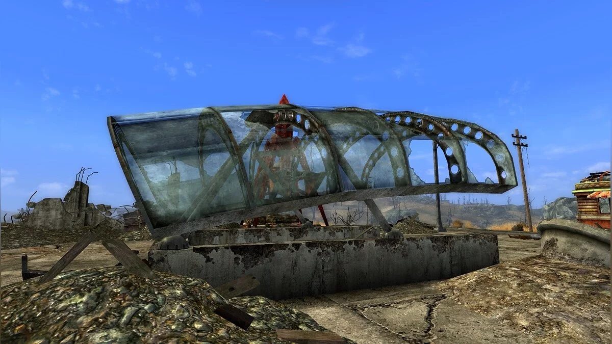 Fallout 3 — Полупрозрачные навесы для метро