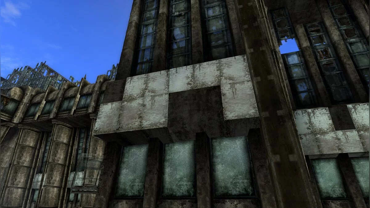 Fallout 3 — Полупрозрачные стеклянные здания