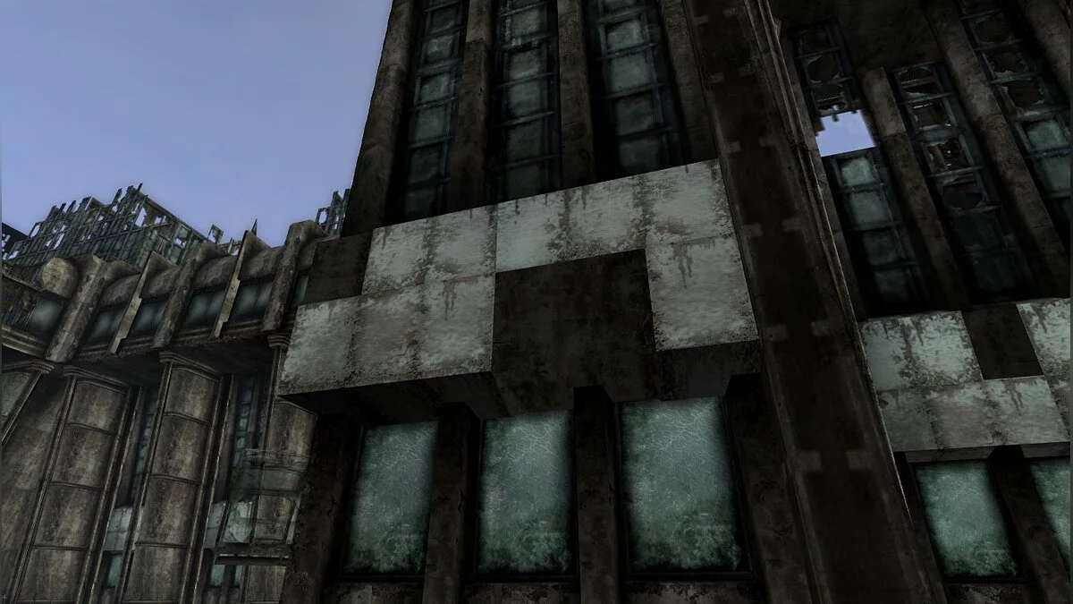 Fallout 3 — Полупрозрачные стеклянные здания