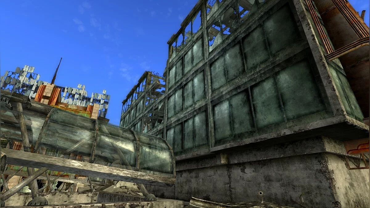 Fallout 3 — Полупрозрачные стеклянные здания