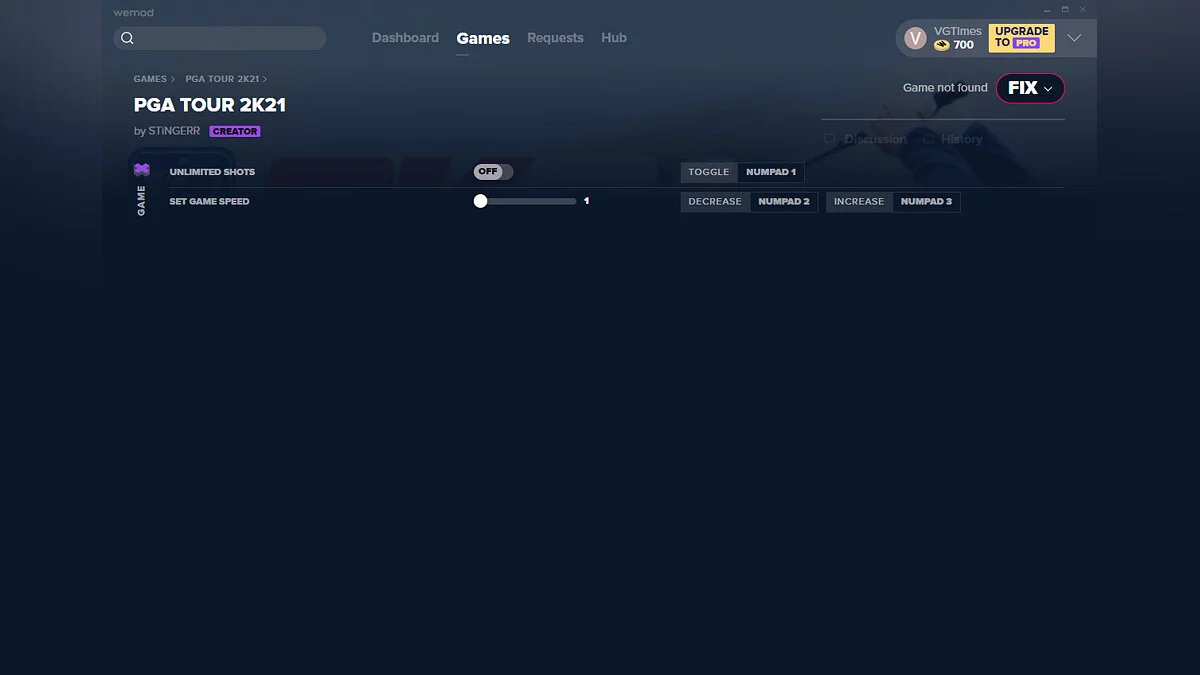 PGA Tour 2K21 — Трейнер (+2) от 20.10.2020 [WeMod]