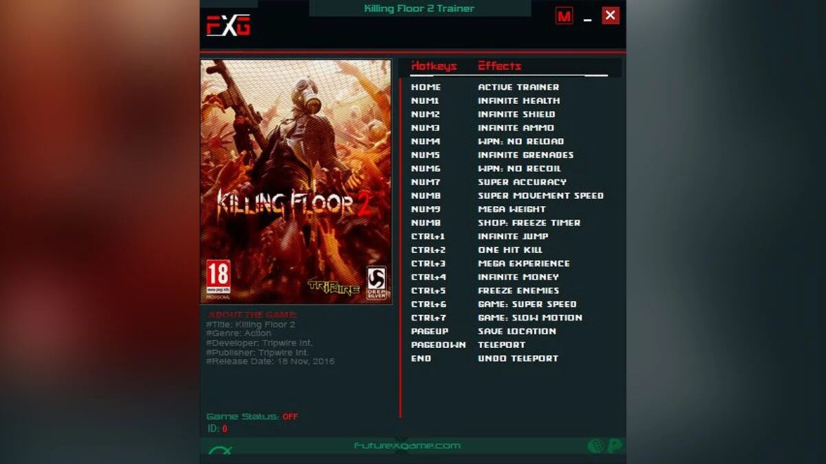 Killing Floor 2 — Трейнер (+18) [1048 - 1096]