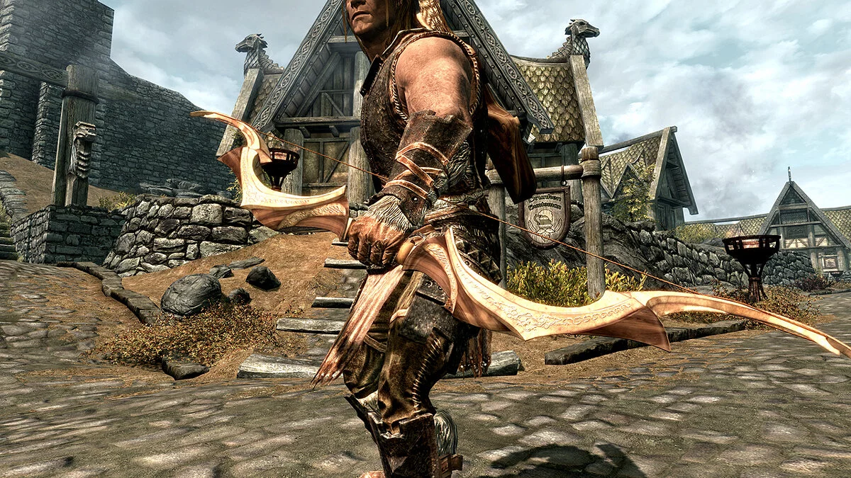 The Elder Scrolls 5: Skyrim Legendary Edition — Улучшенный колчан с луком Ауриэля