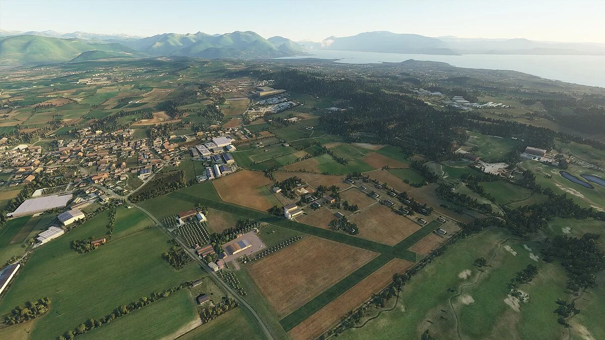 Microsoft Flight Simulator — Аэродром на реке Лаго-ди-Гарда