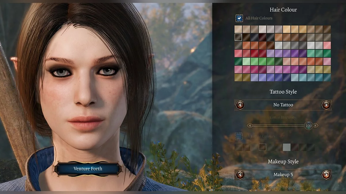 Baldur's Gate 3 — Редактор макияжа