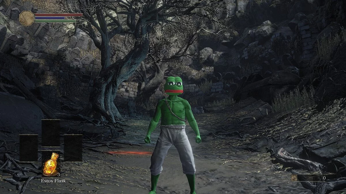 Dark Souls 3 — Маска лягушки из мемов