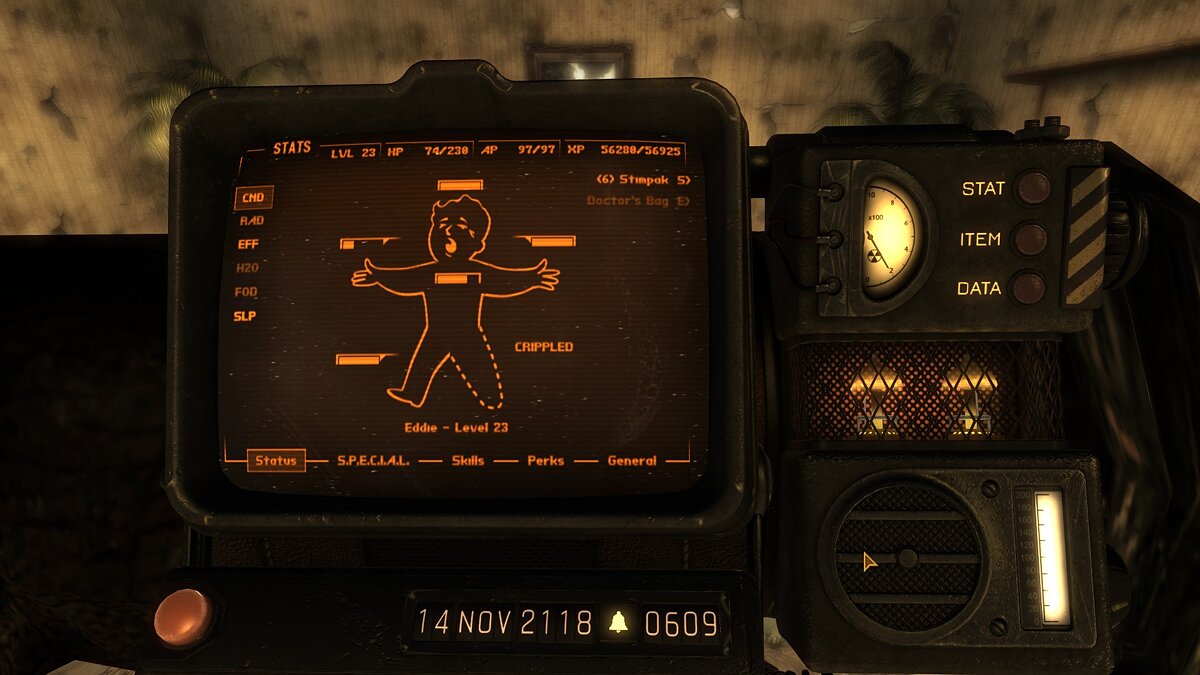 Fallout: New Vegas — Восстановление конечностей и здоровья