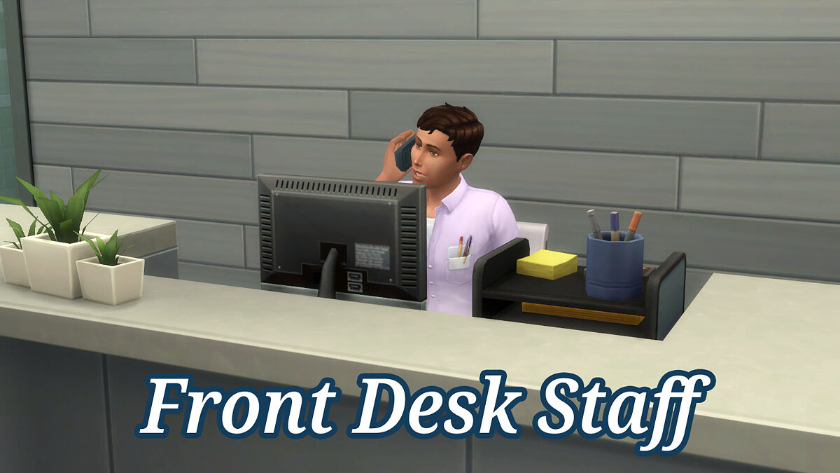 The Sims 4 — Администратор за стойкой регистрации (29.10.2020)